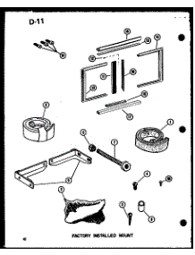 Factory Installed Mount (Es213-2Mk / P67535-3R) (218-3Mk / P67535-4R) parts for Amana Room Air Conditioner 220-3SPK/P55417-78R from AppliancePartsPros.com