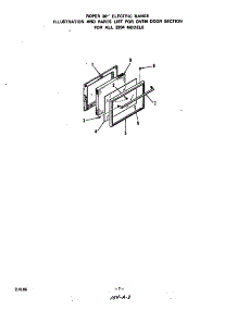 Oven Door parts for Roper Electric Range 2204*1A from AppliancePartsPros.com