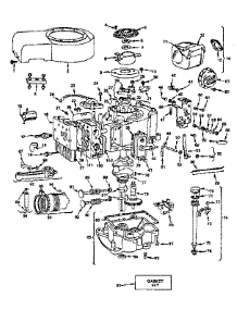 Cylinder, Crankshaft & Engine Base Group parts for Briggs & Stratton Lawn & Garden Engine 220707-0148-01 from AppliancePartsPros.com