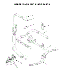 Upper Wash And Rinse Parts parts for Kenmore Elite Dishwasher 2214793N512 from AppliancePartsPros.com