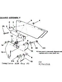 Guard Assembly parts for Craftsman Tool Storage 22237 from AppliancePartsPros.com