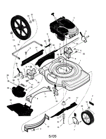 Engine / Housing / Blade / Wheels parts for Murray Gas Walk-Behind Mower 22315X8C from AppliancePartsPros.com