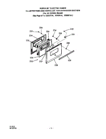 Door For All 22330A Models parts for Roper Electric Range 2233*1A from AppliancePartsPros.com