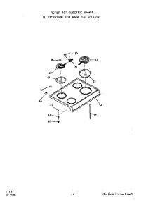 Main Top parts for Roper Electric Range 2236*10 from AppliancePartsPros.com