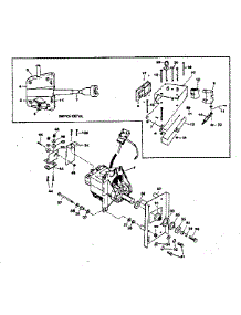 Motor And Switch Assembly parts for Sunbeam Electric Snowblower 2240A from AppliancePartsPros.com