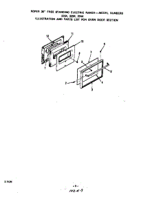 Door For 2224, 2234, 2244 parts for Roper Electric Range 2244*2A from AppliancePartsPros.com