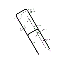 Handle parts for Murray Gas Walk-Behind Mower 22506X9A from AppliancePartsPros.com