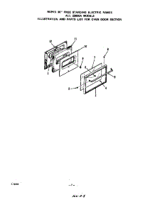 Oven Door parts for Roper Electric Range 2265*0A from AppliancePartsPros.com