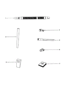 Hose parts for Eureka Upright Vacuum 2270AT from AppliancePartsPros.com