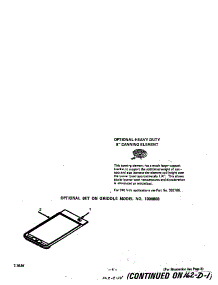 Optional Equipment parts for Roper Electric Range 2275*0A from AppliancePartsPros.com