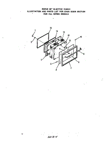 Oven Door parts for Roper Electric Range 2275*0A from AppliancePartsPros.com