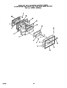 Oven Door parts for Roper Electric Range 2276*1A from AppliancePartsPros.com
