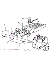 Gas Burners And Manifold Parts parts for Kenmore Boiler 229.964250 (229964250, 229 964250) from AppliancePartsPros.com