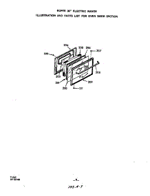 Oven Door parts for Roper Electric Range 2323*0A from AppliancePartsPros.com