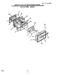 Oven Door parts for Roper Electric Range 2347*0A from AppliancePartsPros.com