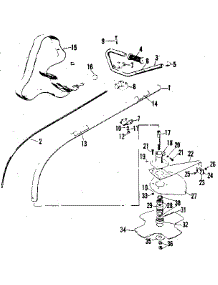 Drive Shaft And Blade parts for Craftsman Line Trimmer 234795340 from AppliancePartsPros.com