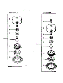 Old And New Cutting Head Style parts for Craftsman Line Trimmer 234795340 from AppliancePartsPros.com