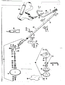 Drive Shaft And Blade parts for Craftsman Line Trimmer 234795490 from AppliancePartsPros.com