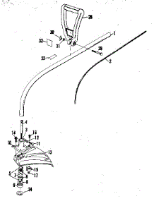 Drive Shaft And Cutter Heaf parts for Craftsman Line Trimmer 234795510 from AppliancePartsPros.com