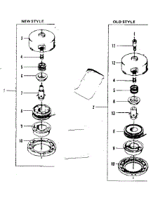 New And Old Style Cutting Heads parts for Craftsman Line Trimmer 234795510 from AppliancePartsPros.com