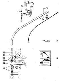 Drive Shaft Housing parts for Craftsman Line Trimmer 234795512 from AppliancePartsPros.com