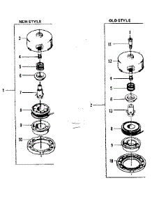 New And Old Style Cutting Head Assembly parts for Craftsman Line Trimmer 234795512 from AppliancePartsPros.com