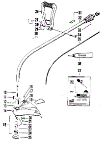 Drive Shaft Housing parts for Craftsman Line Trimmer 234795521 from AppliancePartsPros.com