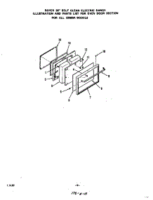 Door For All 23660A parts for Roper Electric Range 2356*0A from AppliancePartsPros.com