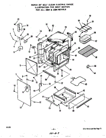 Body parts for Roper Electric Range 2364*2A from AppliancePartsPros.com