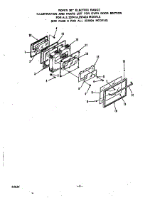 Door For 23741A,23742A parts for Roper Electric Range 2374*0A from AppliancePartsPros.com