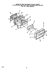 Oven Door parts for Roper Electric Range 2376*0A from AppliancePartsPros.com