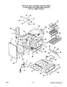 Lower Body parts for Roper Electric Range 2382*2A from AppliancePartsPros.com