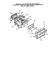 Oven Door parts for Roper Electric Range 2384*3A from AppliancePartsPros.com