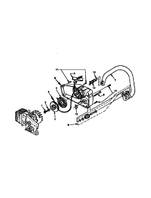 Starter Front Handle parts for Homelite Gas Chainsaw 240 SL-UT10715-A,B,C from AppliancePartsPros.com