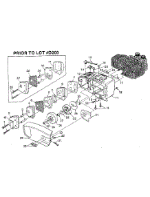 Figure 2 parts for Homelite Gas Chainsaw 240-HG from AppliancePartsPros.com