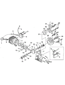 Figure 4 parts for Homelite Gas Chainsaw 240-HG from AppliancePartsPros.com