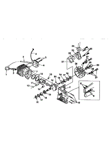 Figure 4 parts for Homelite Gas Chainsaw 240-UT10621 from AppliancePartsPros.com