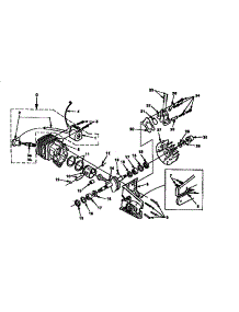 Engine Internal parts for Homelite Gas Chainsaw 240-UT10633-A,B from AppliancePartsPros.com
