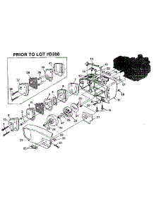 Figure 2 parts for Homelite Gas Chainsaw 240HG-UT10688 from AppliancePartsPros.com
