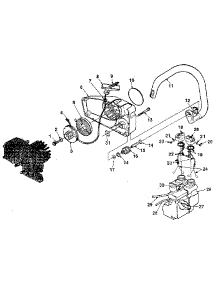Figure 3 parts for Homelite Gas Chainsaw 240HG-UT10688 from AppliancePartsPros.com