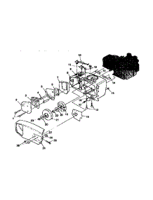 Figure 2 parts for Homelite Gas Chainsaw 240SL-UT10589 from AppliancePartsPros.com