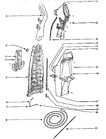 Handle And Bag Housing parts for Eureka Carpet Cleaner 2430A-1 from AppliancePartsPros.com