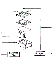Recovery Tank parts for Eureka Carpet Cleaner 2430A-1 from AppliancePartsPros.com