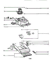 Nozzle And Motor Assembly parts for Eureka Upright Vacuum 2430A-2 from AppliancePartsPros.com