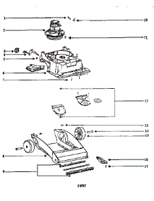 Nozzle And Motor Assembly parts for Eureka Upright Vacuum 2430B-2 from AppliancePartsPros.com
