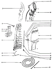 Handle And Bag Housing parts for Eureka Upright Vacuum 2430B-2 from AppliancePartsPros.com