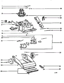 Nozzle And Motor Assembly parts for Eureka Carpet Cleaner 2440AT-1 from AppliancePartsPros.com