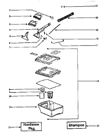 Recovery Tank Assembly parts for Eureka Carpet Cleaner 2440AT-1 from AppliancePartsPros.com