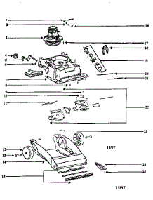 Nozzle And Motor Assembly parts for Eureka Upright Vacuum 2440AT-2 from AppliancePartsPros.com