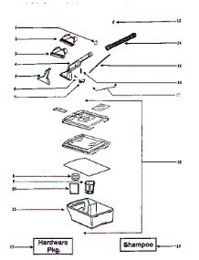 Recovery Tank Assembly parts for Eureka Upright Vacuum 2440AT-2 from AppliancePartsPros.com